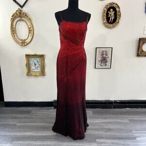 Vintage y2k red ombre beaded